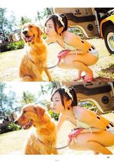 组图：AKB48穿泳衣与狗拍写真 身材热辣喷鼻血