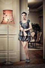 高清图：邬君梅窈窕身段演绎美丽旗袍秀