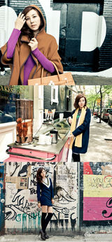 组图：明星爱街拍第二期 秋冬不可缺少各式围巾