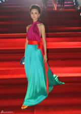 组图：张歆艺亮相北京电影节红毯 撞色长裙优雅抢眼