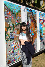 组图：小彩旗自制点心纹身特别 童年萌照可爱