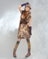 高清图：苗圃秀乡村怀旧装束 英伦风与优雅混合