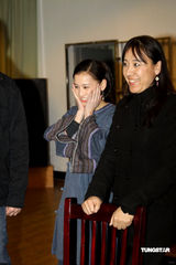 高清：黄圣依李曼演《绝恋》 古装现身横店开机 