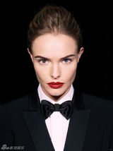 高清组图：凯特-波茨沃斯登杂志封面女扮男装