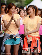 组图：韩星missA霏朴秀珍等亮相女性长跑活动
