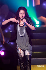 高清图集：劲歌金曲记者会星光暗淡 庾澄庆献唱撑场