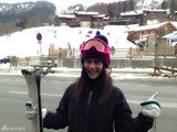 组图：刘云(刘芸)郑钧新年滑雪旅行秀恩爱