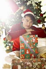 组图：董璇高云翔圣诞写真 浓情蜜意欢乐暖心