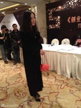 组图：田朴珺戴鸽子蛋出席晚宴 疑已嫁王石