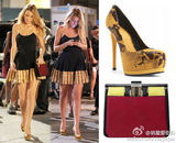 明星爱街拍40期：雅痞风VS金色金属搭配