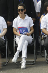 组图：李冰冰助阵奥运希望接力跑