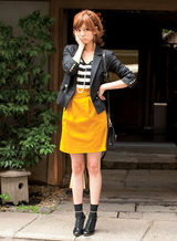 组图：日本人气模特菅原沙树示范50款日系搭配