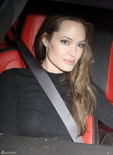 高清组图：朱莉皮特黑色情侣装亮相名人晚宴