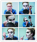 组图：直击百老汇化妆后台 美女瞬间变魔女