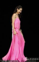 组图：张柏芝助阵新片戛纳首映粉裙摇曳多姿