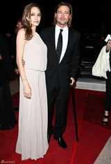 高清图：朱莉和皮特结伴亮相棕榈泉国际电影节