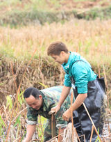 组图：《爸爸》萌爸林志颖劳作搞怪似少年