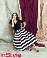 高清图：黄雨瑟惠登时尚杂志黑白配显端庄气质