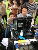 组图：张柏芝关锦鹏再度拍广告合作默契十足