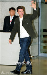 组图：汤姆克鲁斯赴韩宣传新片《碟中谍4》