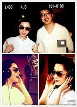 组图：陈雨黎微博与众星合照 工作敬业性格童真