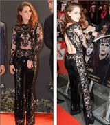 组图：《暮光4下》英国首映 斯图尔特黑丝透视