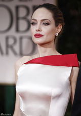 高清图：第69届金球奖红毯朱莉皮特情侣档亮相