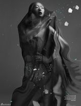 组图：章子怡登美顶级杂志 黑白大片阴郁风