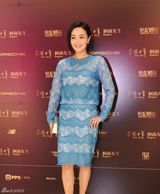 组图：吴镇宇时尚盛典帅气 钟丽缇绿裙秀性感