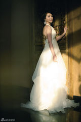 高清图：陈紫函好戏连台 唯美婚纱写真思嫁心切