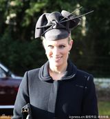 组图：凯特王妃枣红套装亮相英国王室圣诞活动