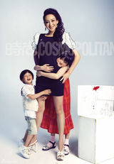 高清图：七对明星母子响应“M计划” 徐帆养女出镜