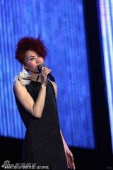 王菲广州个唱薄纱秀玉腿 连换数套礼服魅力百变(图)