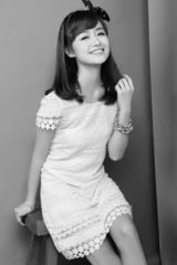 组图:乔乔复古写真 明媚忧伤双面女孩