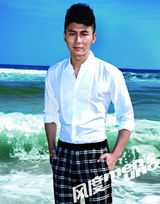 组图：李晨登《风度》封面 拍海洋环保主题写真