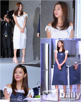 组图：全智贤白裙性感站台 露香肩甜美端庄