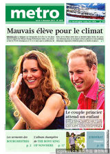 组图：凯特王妃宣布怀孕 各国报纸头条争相报道