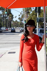 组图：周扬洛杉矶时尚街拍 明媚阳光衬托国际范