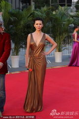 组图：巩新亮深v露乳提裙秀大腿 狼头男造型怪异