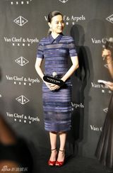 组图：小宋佳透视装亮相携手巩俐传递爱