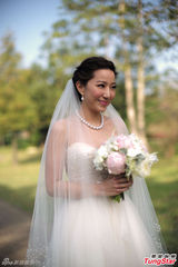 组图：汪圆圆嫁富少豪宅行礼 甄子丹夫妇道贺