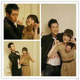 组图：悦悦陈正飞拍杂志封面 “健康情侣”玩自拍秀