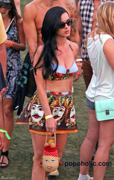 组图：水果姐亮相派对春意盎然 紧身胸衣秀乳沟