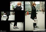 组图：明星爱街拍第8期男士大衣VS女士夹克棉服