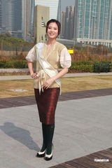 组图：候选中华小姐背景雄厚 徐少强之女曾志伟护航