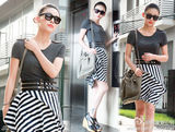 明星爱街拍38期：各式条纹风潮来袭