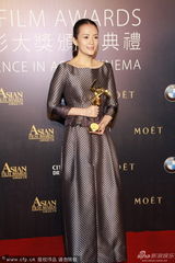 组图：章子怡凭《一代宗师》获最佳女主角奖