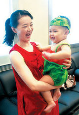 幻灯图集：王艳母子亲密照曝光 晒甜蜜家庭生活