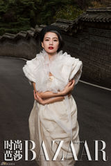 高清组图：高圆圆韩国拍摄芭莎大片 尽显东方神韵