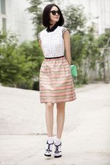 组图：刘诗诗时尚街拍造型百变